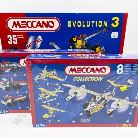 As New Boxed Meccano 3920 3910 and Evolution 3 Sets