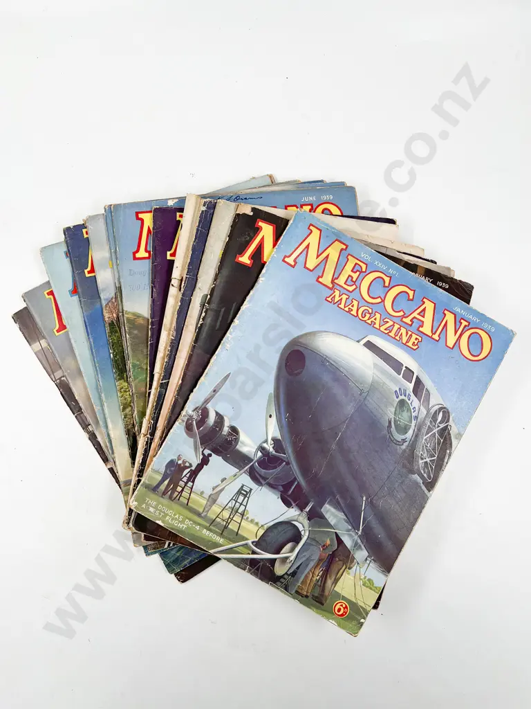 Carton Qty Meccano Magazines 1930 - 1939 Image 1++