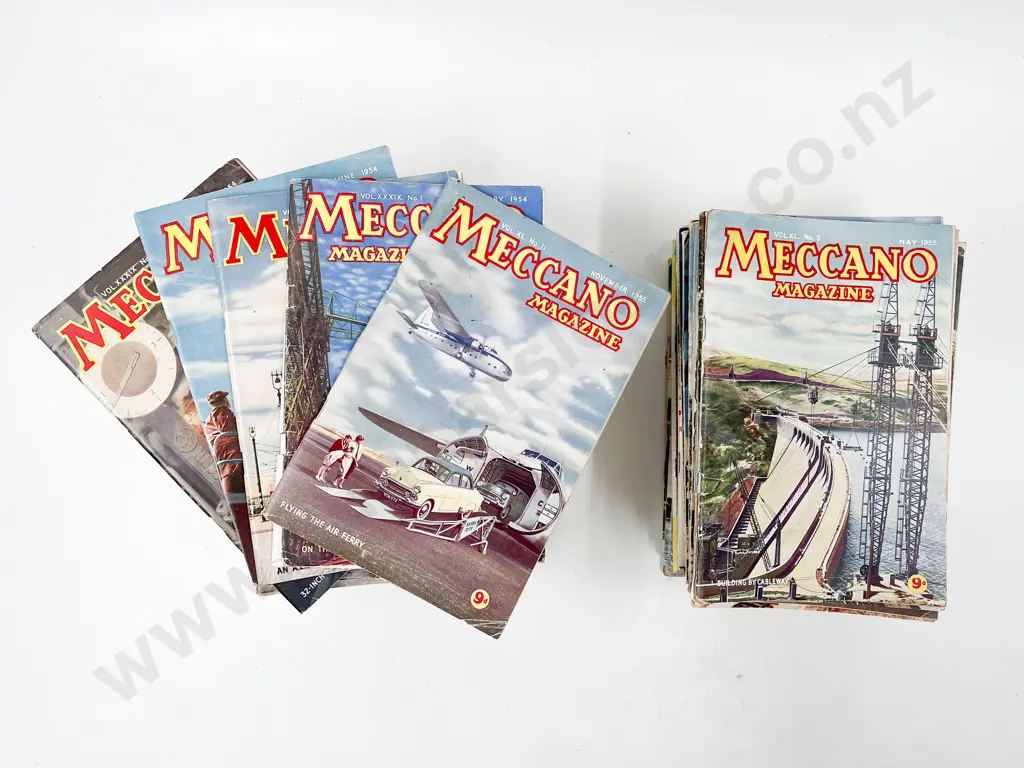 Small Carton Qty Meccano Magazines 1950's Image 1++