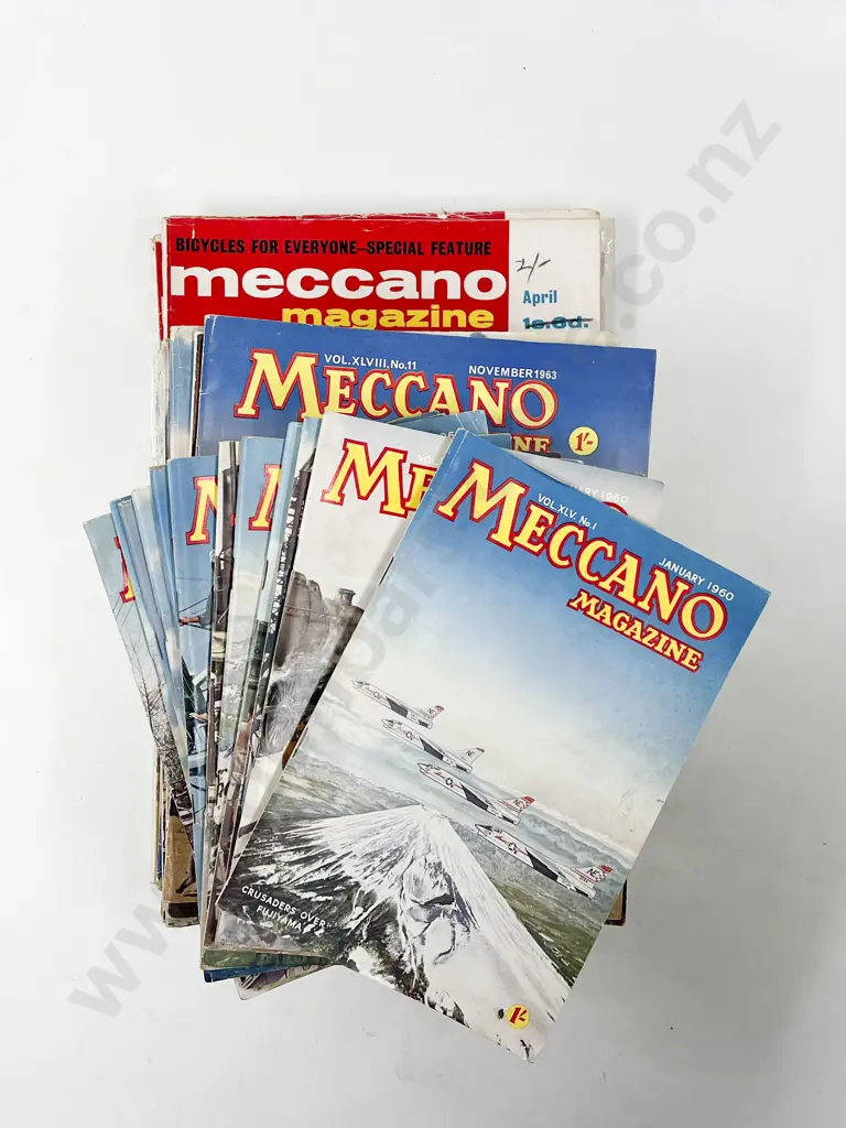 Carton Qty Meccano Magazines 1960's Image 1++