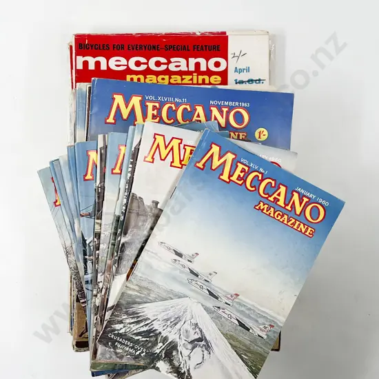 Carton Qty Meccano Magazines 1960's