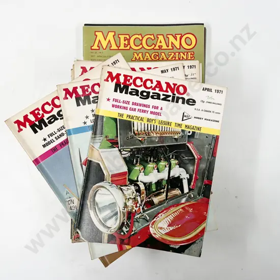 Small Carton Qty Meccano Magazines 1970's