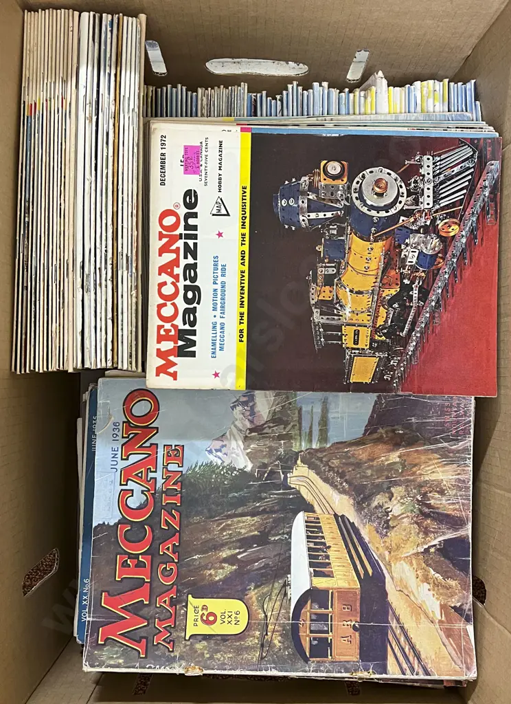 Carton Qty Meccano Magazines Mixed Years as Above Lots Image 1++