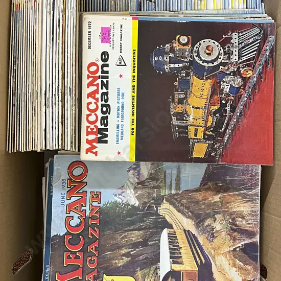 Carton Qty Meccano Magazines Mixed Years as Above Lots