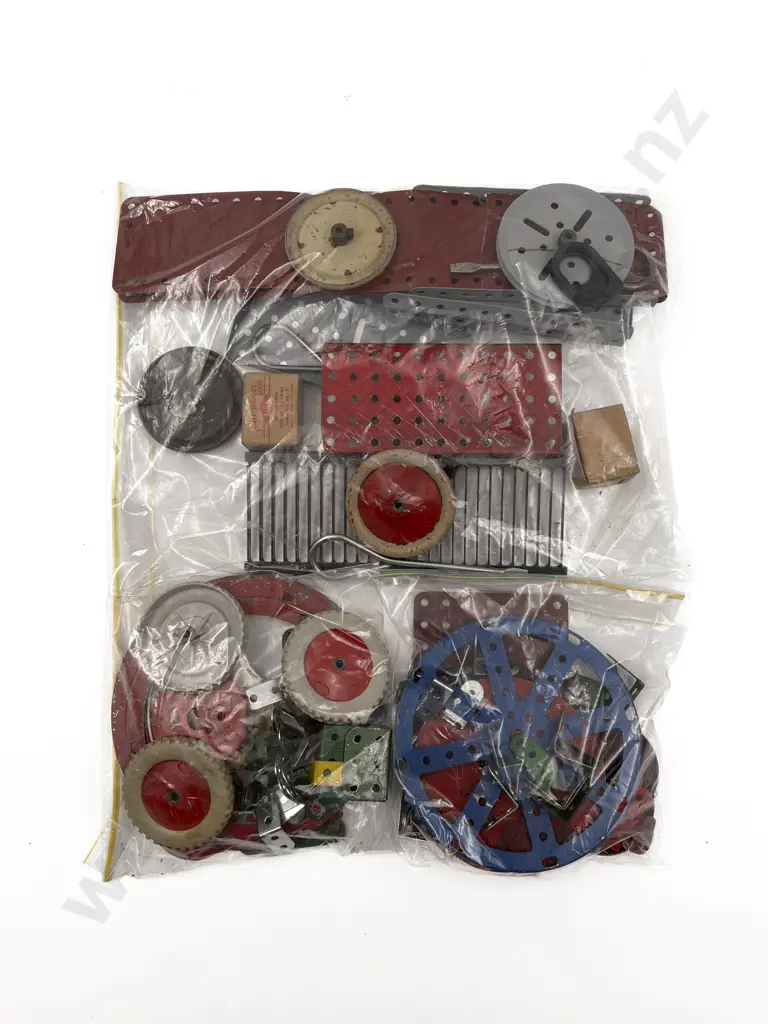 Qty Meccano Plates Wheels Nuts and Bolts with Grill Plate Image 1++