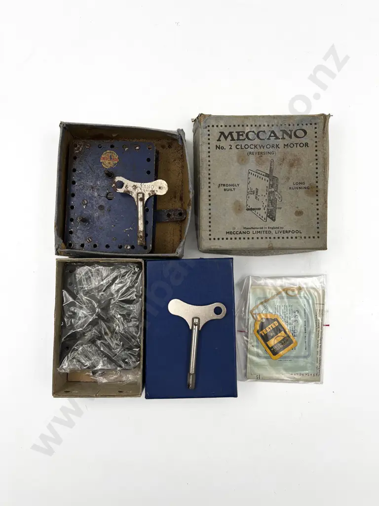 Boxed Meccano Clockwork Motor No1 and part boxed No 1A Image 1++