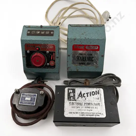 Unboxed Dublo Type 00/1 Transformer with Two Triang Power Units & other