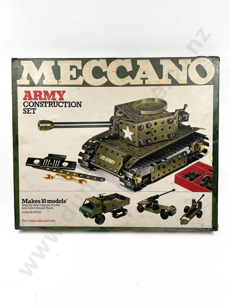 Vintage Constructed Meccano Army Tank Image 1++
