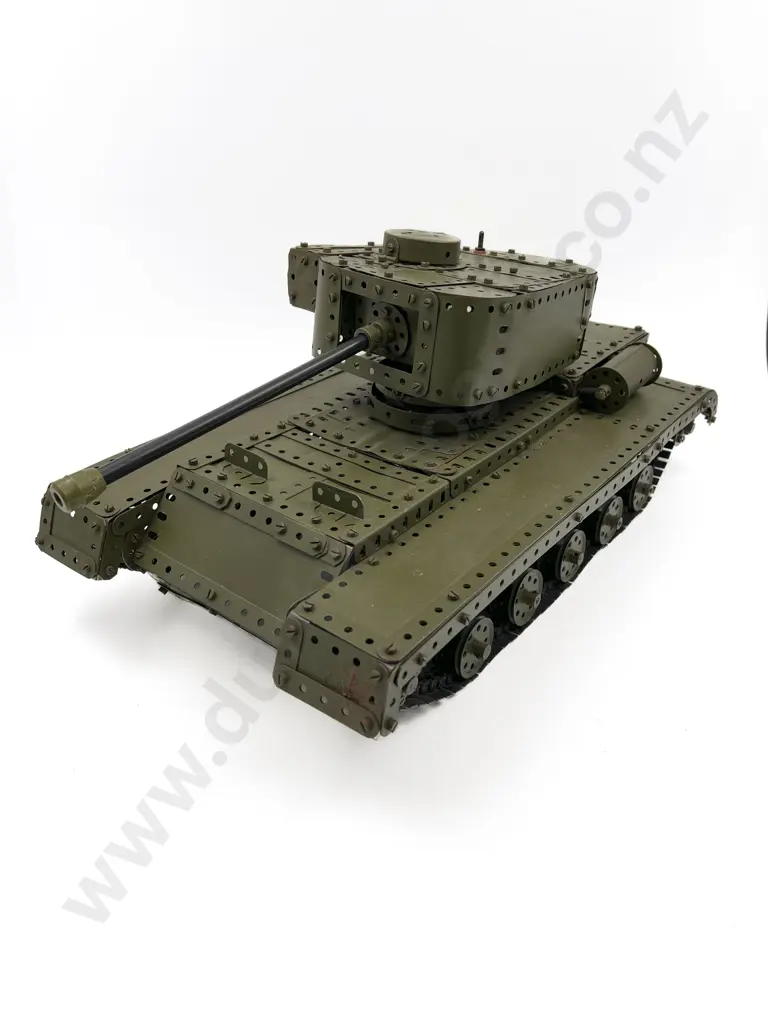 Vintage Constructed Meccano Army Tank Image 1++