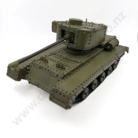 Vintage Constructed Meccano Army Tank