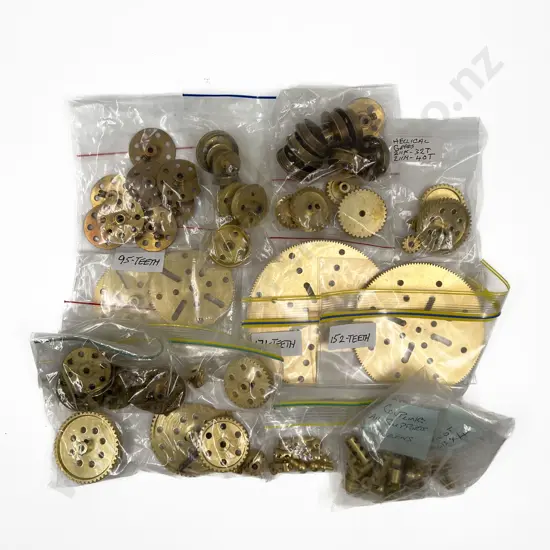 Qty Meccano Brass Gears and Gear Wheels