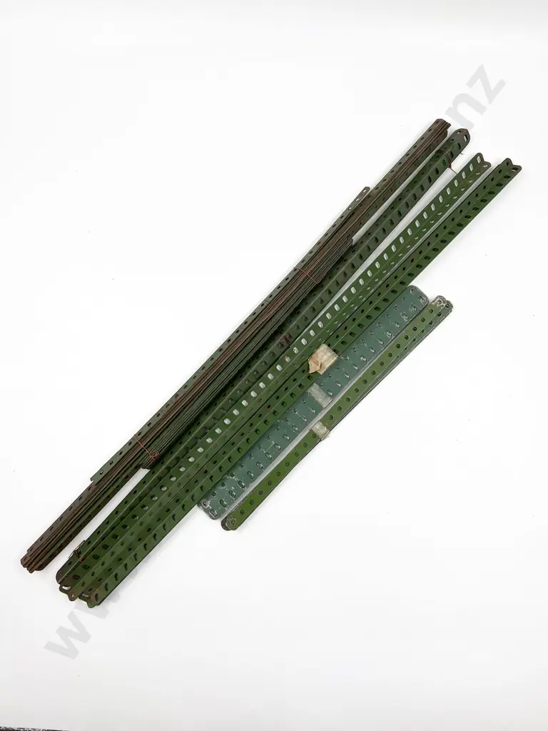 Meccano Qty Assorted Angle Girders and Perorated Strips Image 1++