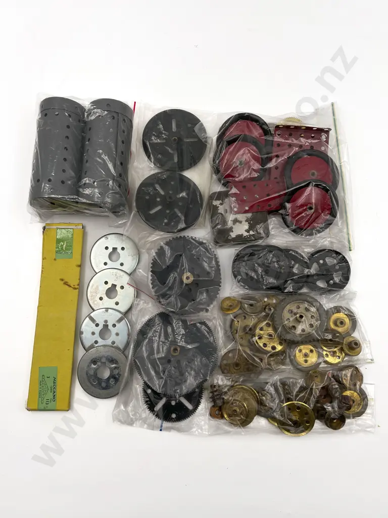 Qty Meccano Assorted with Red Plates Image 1++