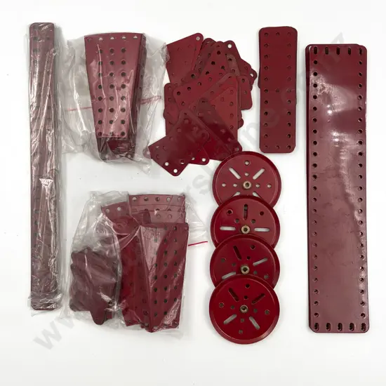 Qty Meccano Assorted with Red Plates