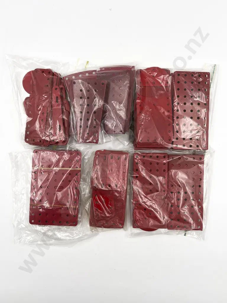 Qty Meccano Assorted with Red Plates Image 1++