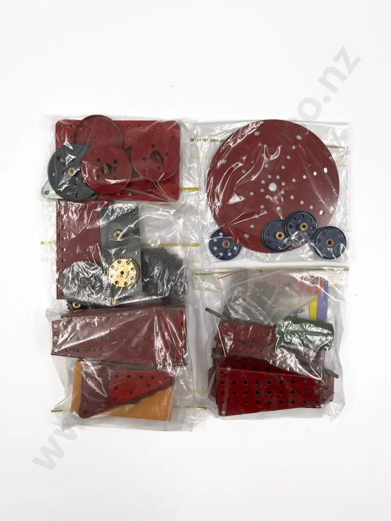 Qty Meccano Assorted with Red Plates Image 1++