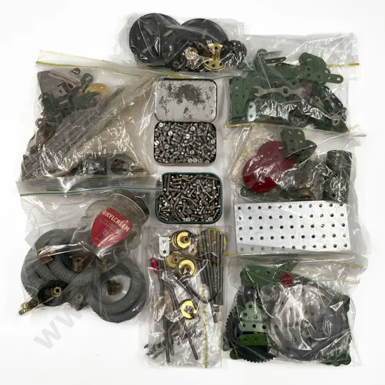 Qty Meccano Assorted with Green Plates