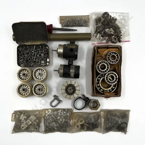 Meccano Qty Assorted Brass Rod and Brass Gears