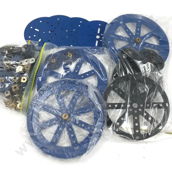 Qty Meccano Assorted Mainly Blue Parts