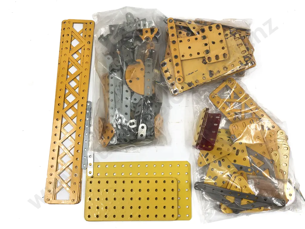 Qty Meccano Assorted Mainly Yellow Parts Image 1++