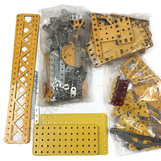 Qty Meccano Assorted Mainly Yellow Parts