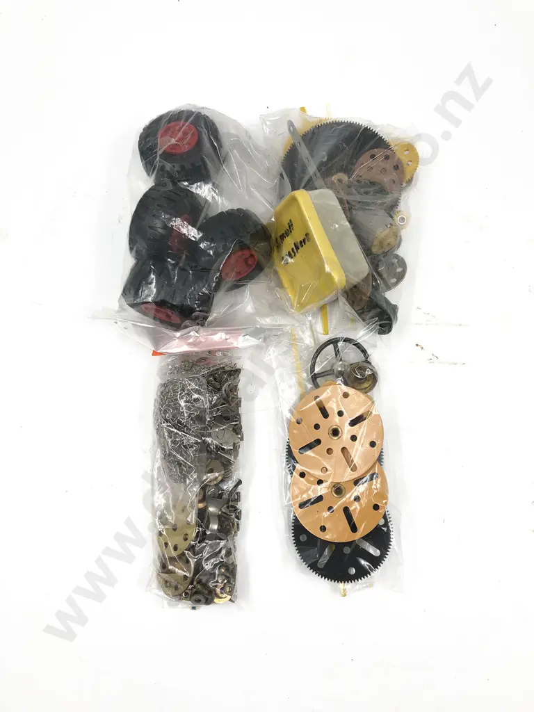 Qty Meccano Assorted Mainly Blue and Yellow Plates Image 1++