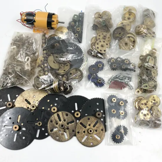 Qty Meccano Assorted Gears Nuts and Bolts