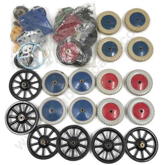 Qty Meccano Assorted Vehicle Wheels
