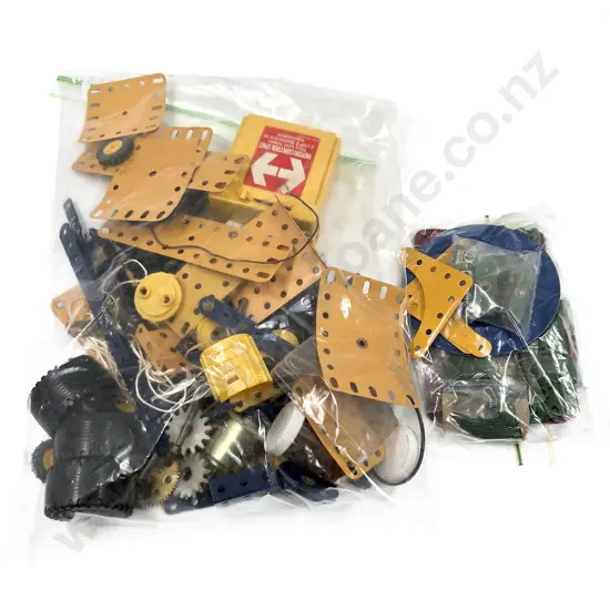 Qty Meccano Assorted Mainly Yellow Plates