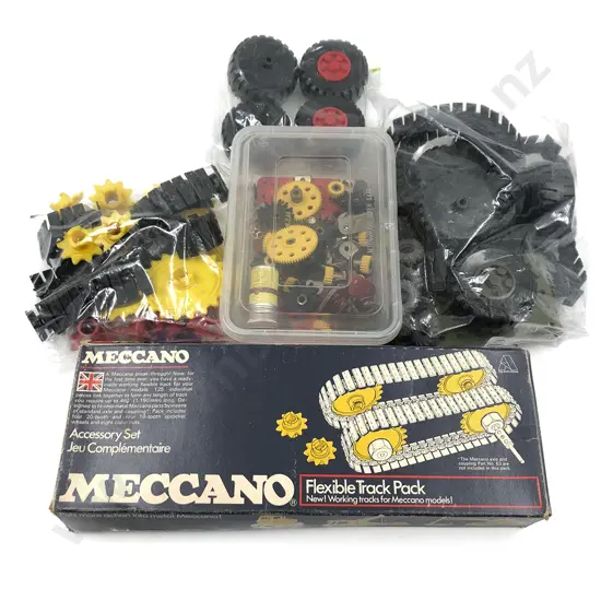 Meccano Caterpillar Track Pack Parts and Assorted