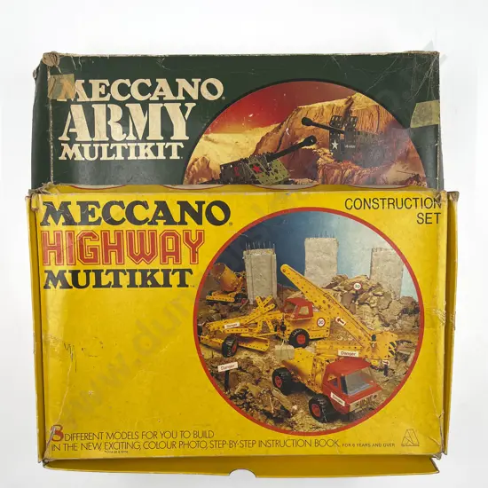 Part Boxed Meccano Army and Highway Multikit Construction Sets