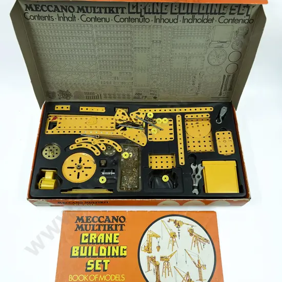 Part Boxed Meccano Multikit Crane Building Set