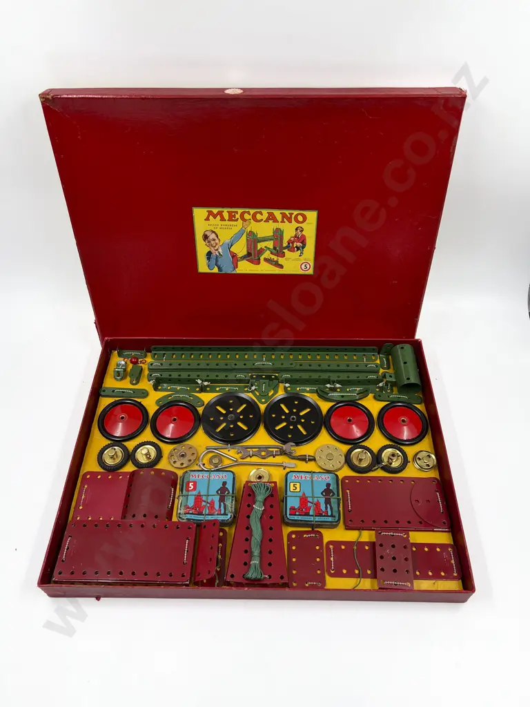 Restored Boxed Meccano No5 Outfit with Instructions Image 1++