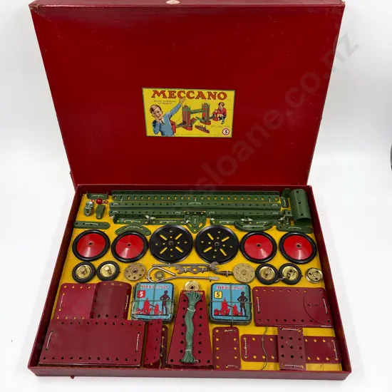 Restored Boxed Meccano No5 Outfit with Instructions