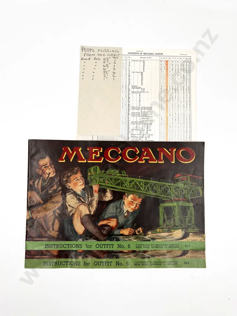 Restored Boxed Meccano No6 Outfit with Instructions Image 1++