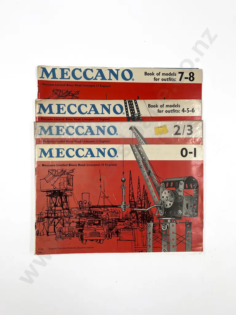 Meccano Outfit No5 Empty Box and Instruction Booklets Image 1++