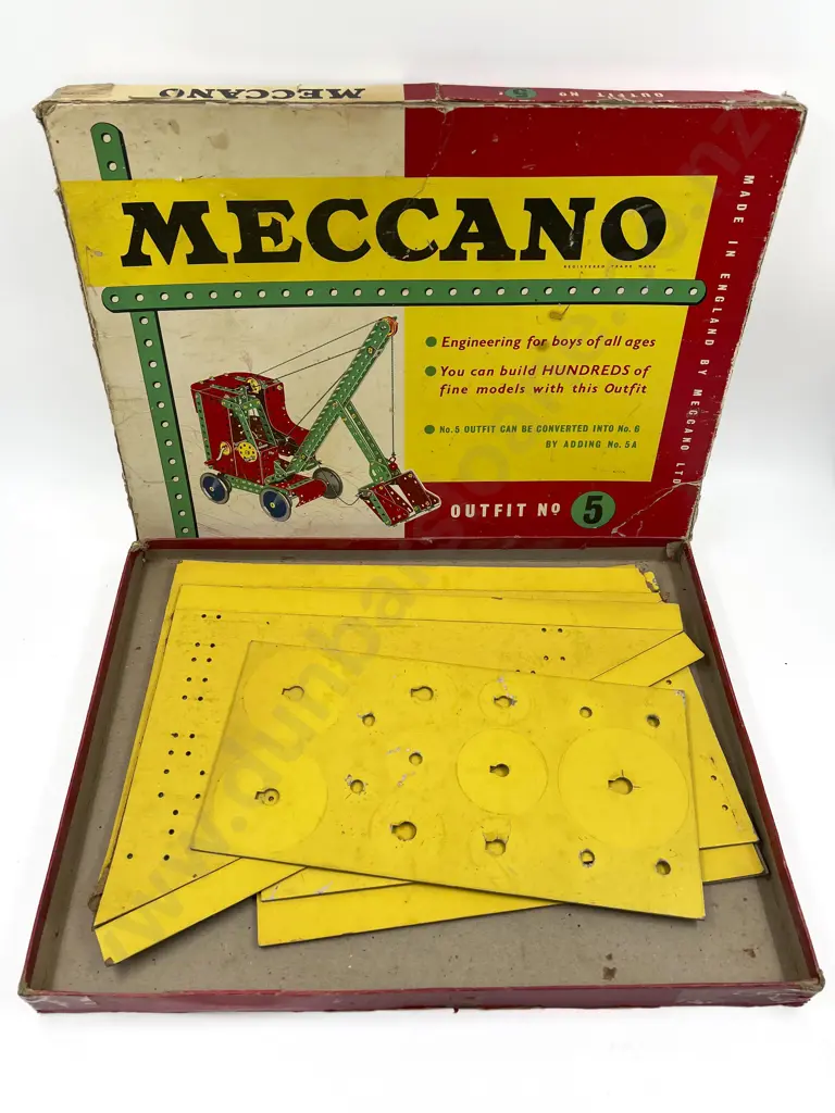 Meccano Outfit No5 Empty Box and Instruction Booklets Image 1++