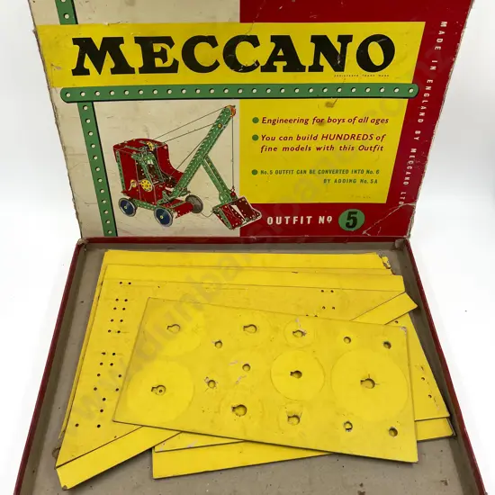 Meccano Outfit No5 Empty Box and Instruction Booklets