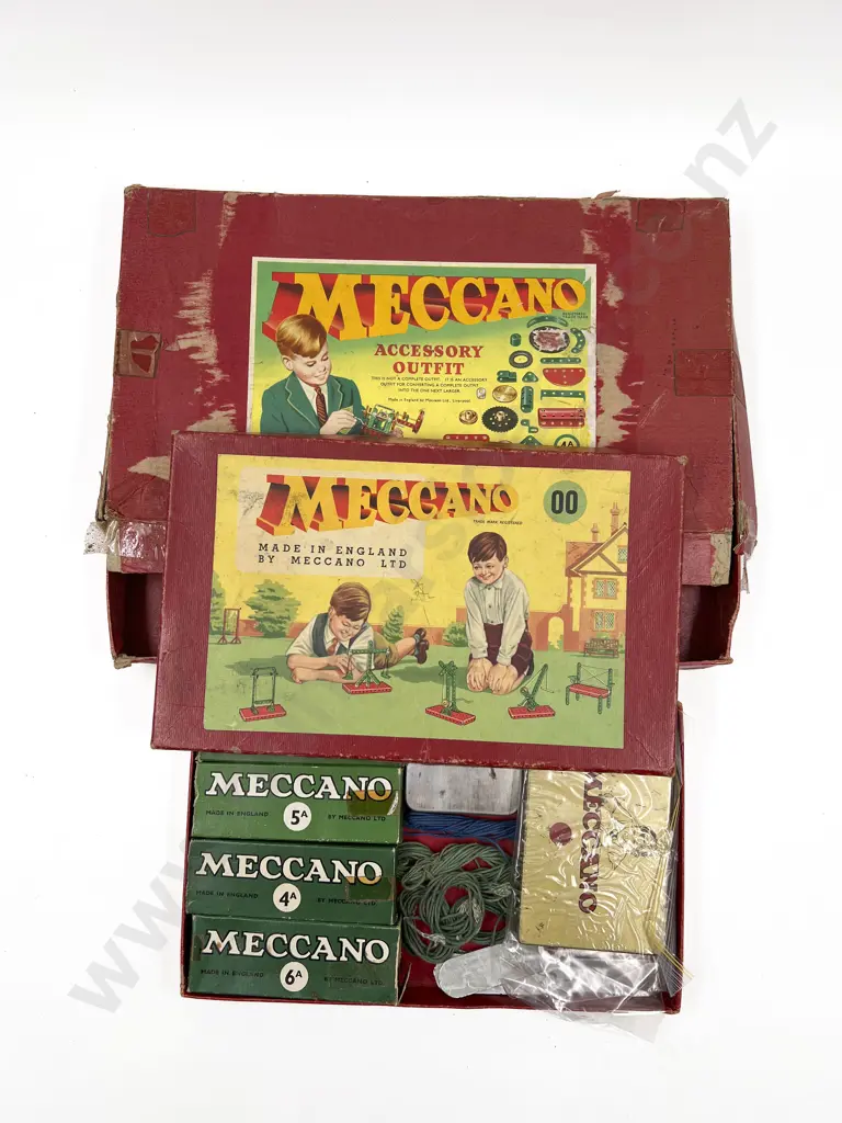 Meccano Boxes for 00 and 4A Image 1++