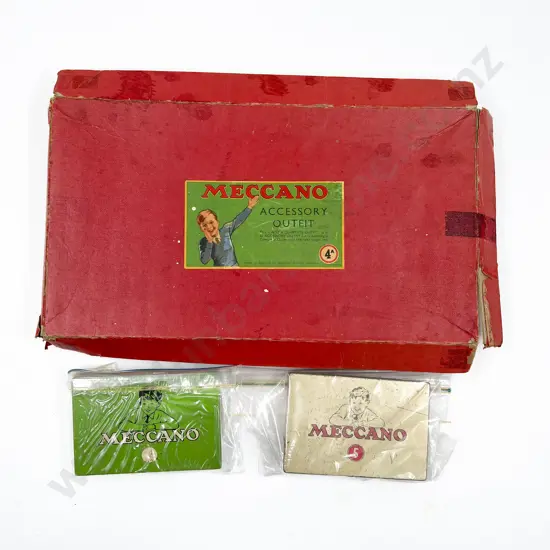 Meccano Box for 4A with Instruction Bookets and Two Tins