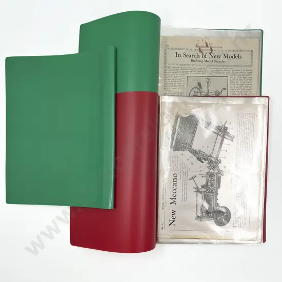 Selection Meccano Magazine Articles with photocopies of instruction plans