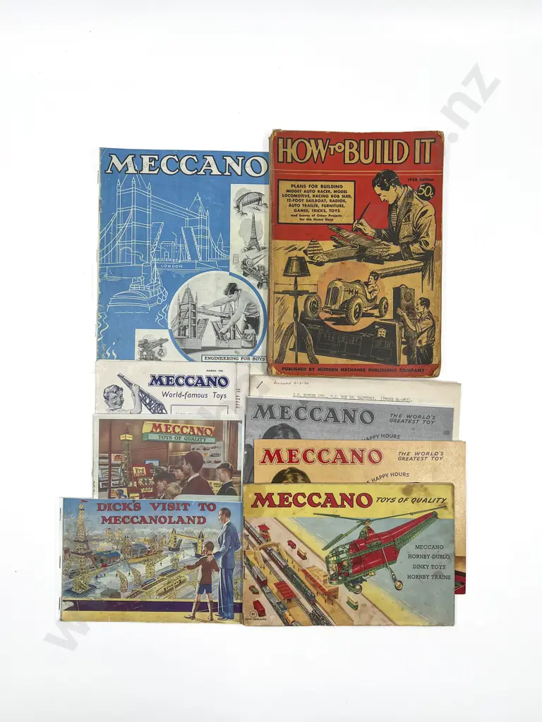 Selection Vintage Meccano Pocket Catalogues Image 1++
