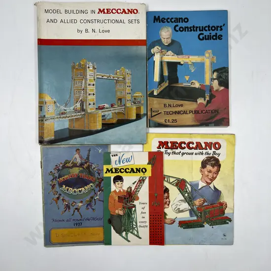 Two Meccano Contructors Guide Books