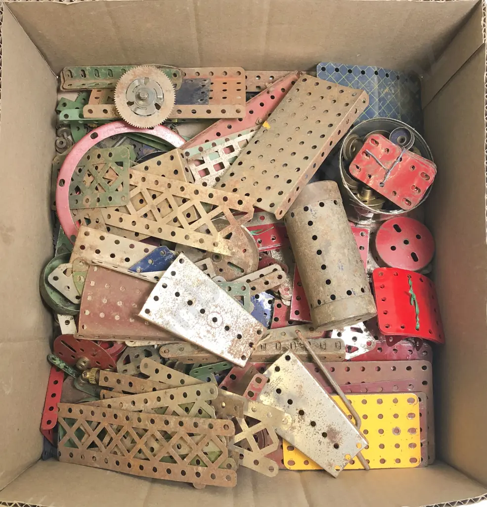 Qty Vintage Meccano Approx 6kgs Image 1++