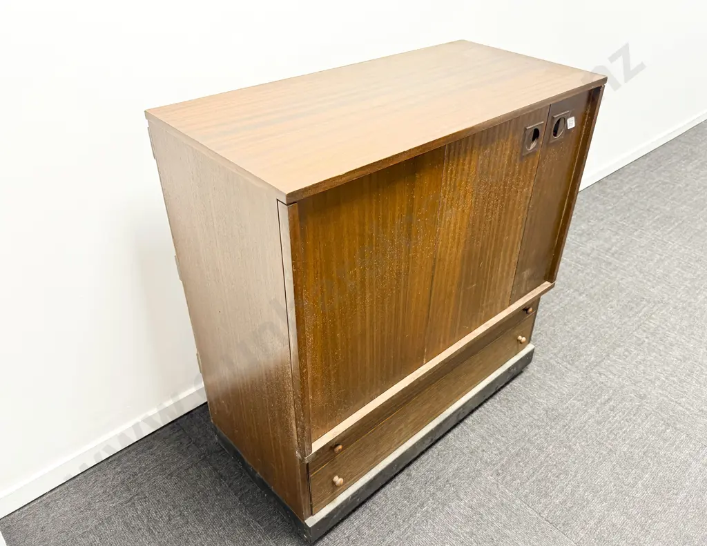 Nine Fitted Drawer Meccano Storage Chest constructed from a TV Cabinet Image 1++