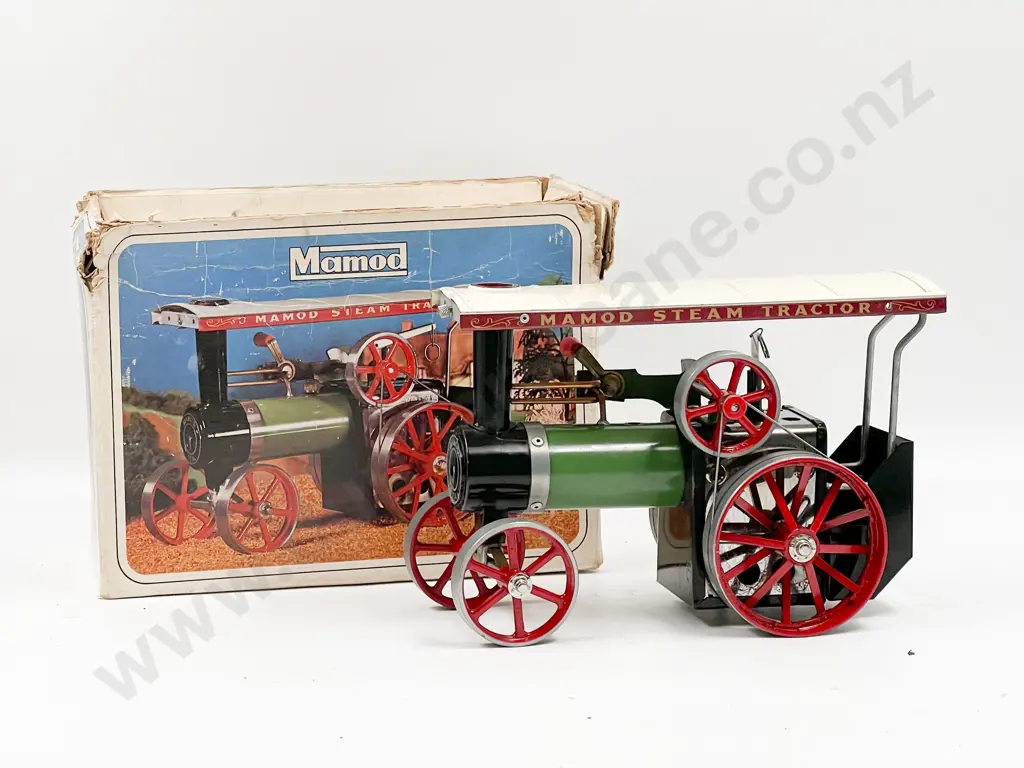 Boxed Mamod Traction Engine T.E.1a and Open Wagon OW.1 Image 1++