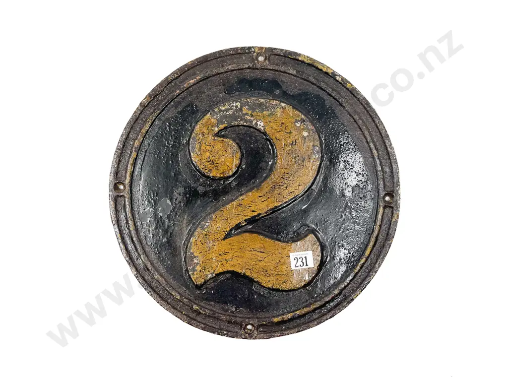 Real Railways Steam No2 Cast Iron Carriage Plate Image 1++