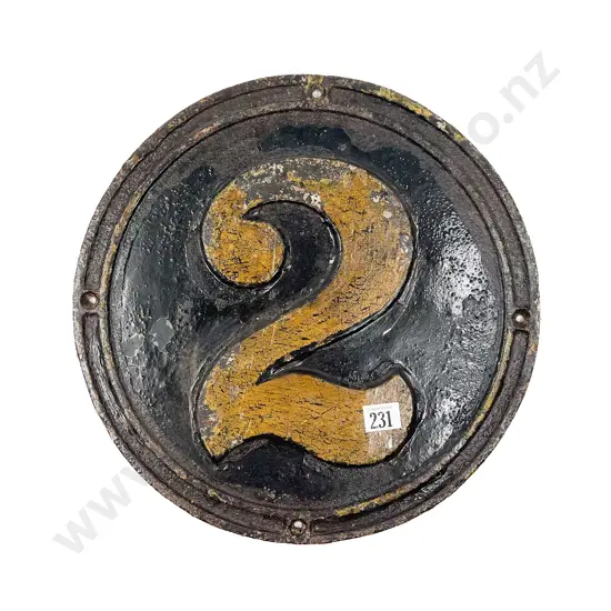 Real Railways Steam No2 Cast Iron Carriage Plate
