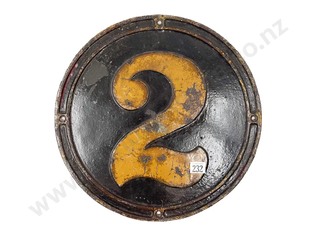 Real Railways Steam No2 Cast Iron Carriage Plate Image 1++