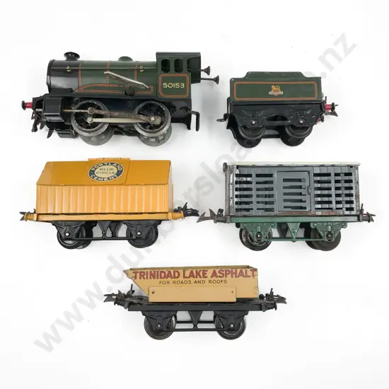 Hornby O Gauge Clockwork No51 Locomotive and Tender